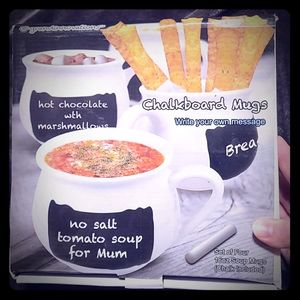 Chalkboard Mugs with Chalk